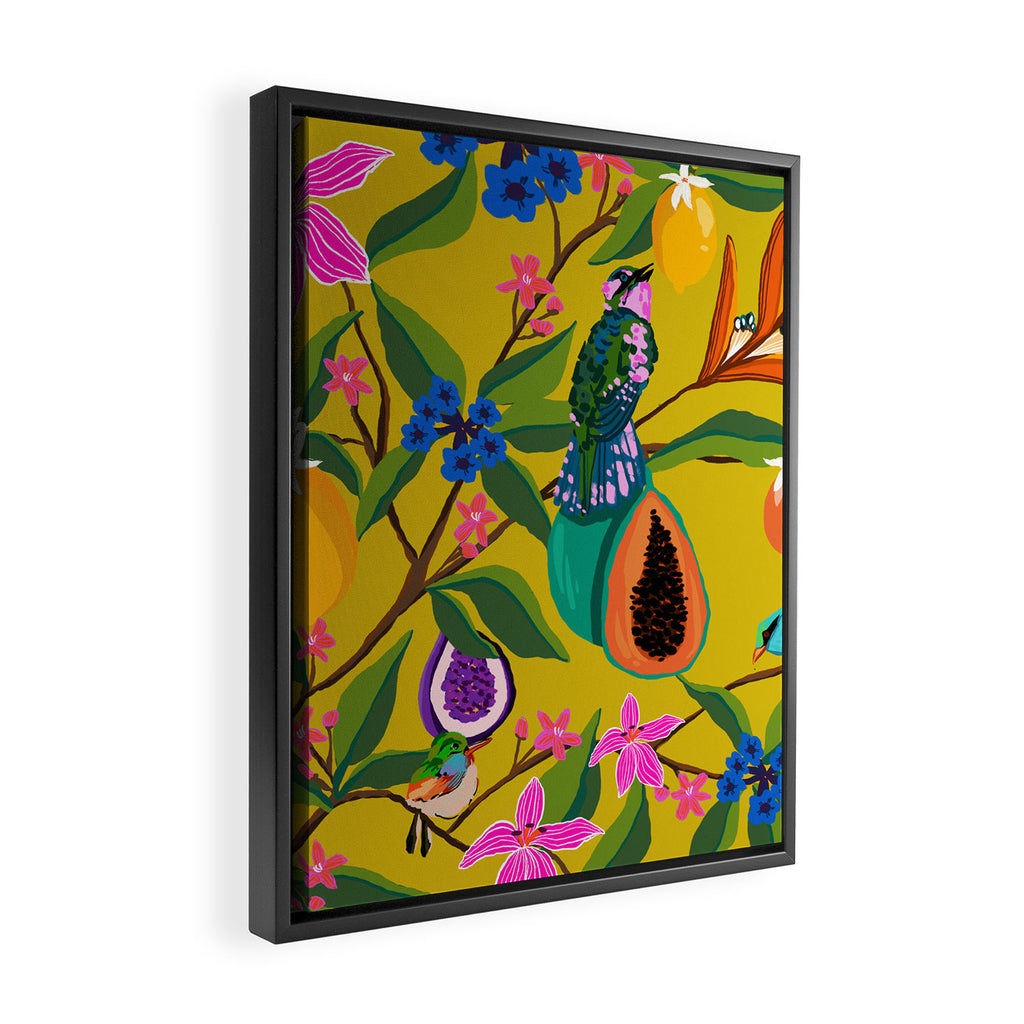 Exotic jungles pattern  Framed Canvas Print Gallery Image 2