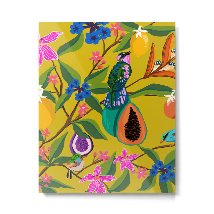 Exotic jungles pattern  Metal Print Gallery Image 1