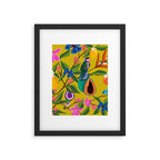 Exotic jungles pattern  Framed Art Print Gallery Image 6