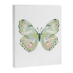 Exquisite Light Green Watercolour Butterfly Canvas Print Gallery Image 8