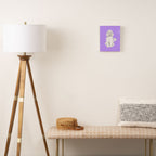Fashionable white poodle Canvas Print Gallery Image 2