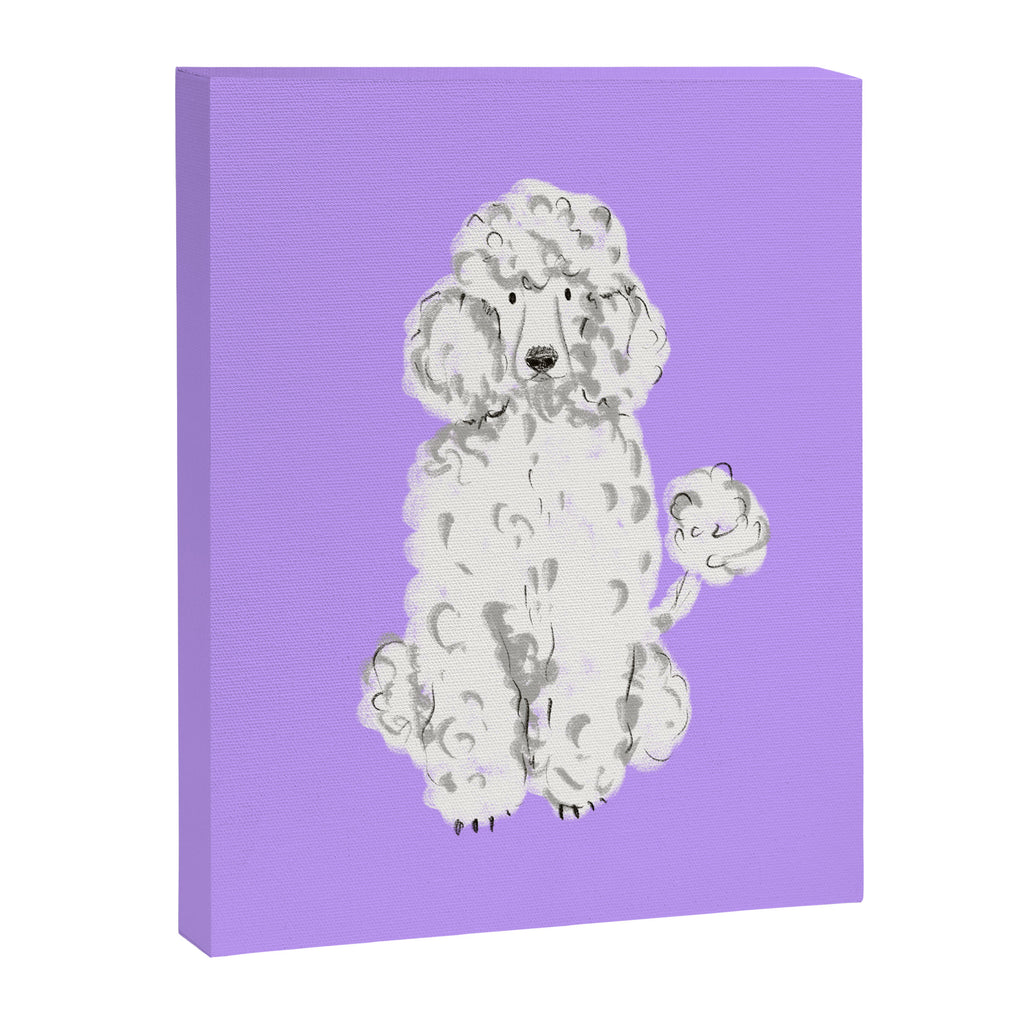 Fashionable white poodle Canvas Print Gallery Image 8