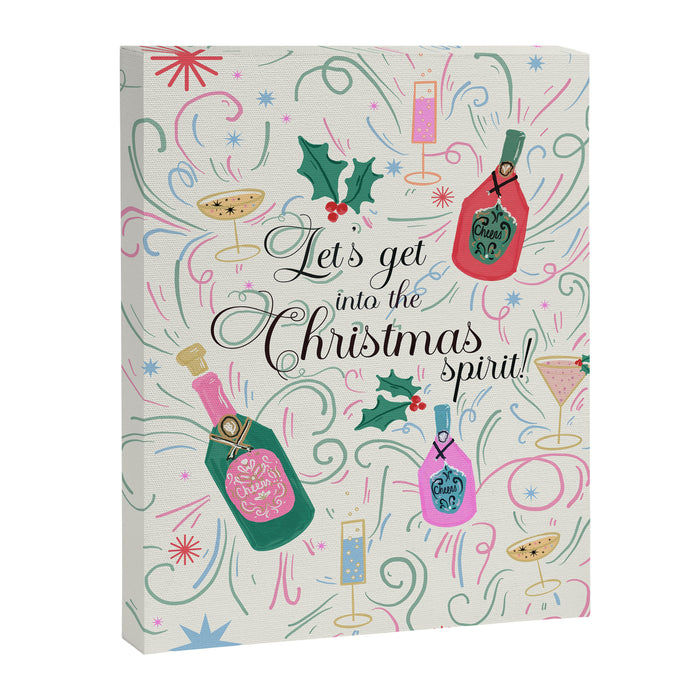 Festive holiday drinks illustration Canvas Print Gallery Image 1