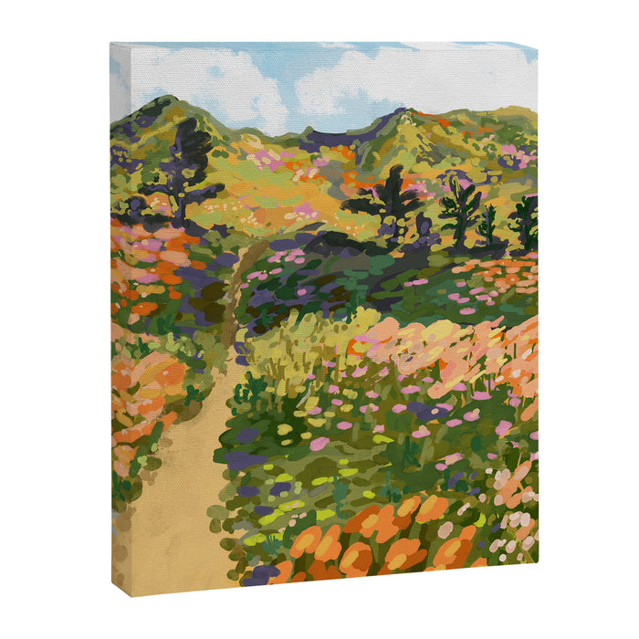 Floral Landscape illustration Canvas Print Gallery Image 1