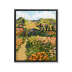 Floral Landscape illustration Framed Canvas Print Gallery Image 6