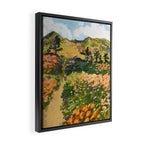 Floral Landscape illustration Framed Canvas Print Gallery Image 2