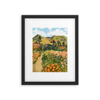 Floral Landscape illustration Framed Art Print Gallery Image 5
