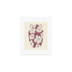 Floral Painted Folk Vase Art Print Gallery Image 1