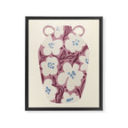 Floral Painted Folk Vase Framed Canvas Print Gallery Image 6