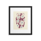 Floral Painted Folk Vase Framed Art Print Gallery Image 5