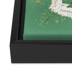 Golden cranes party  Framed Canvas Print Gallery Image 3