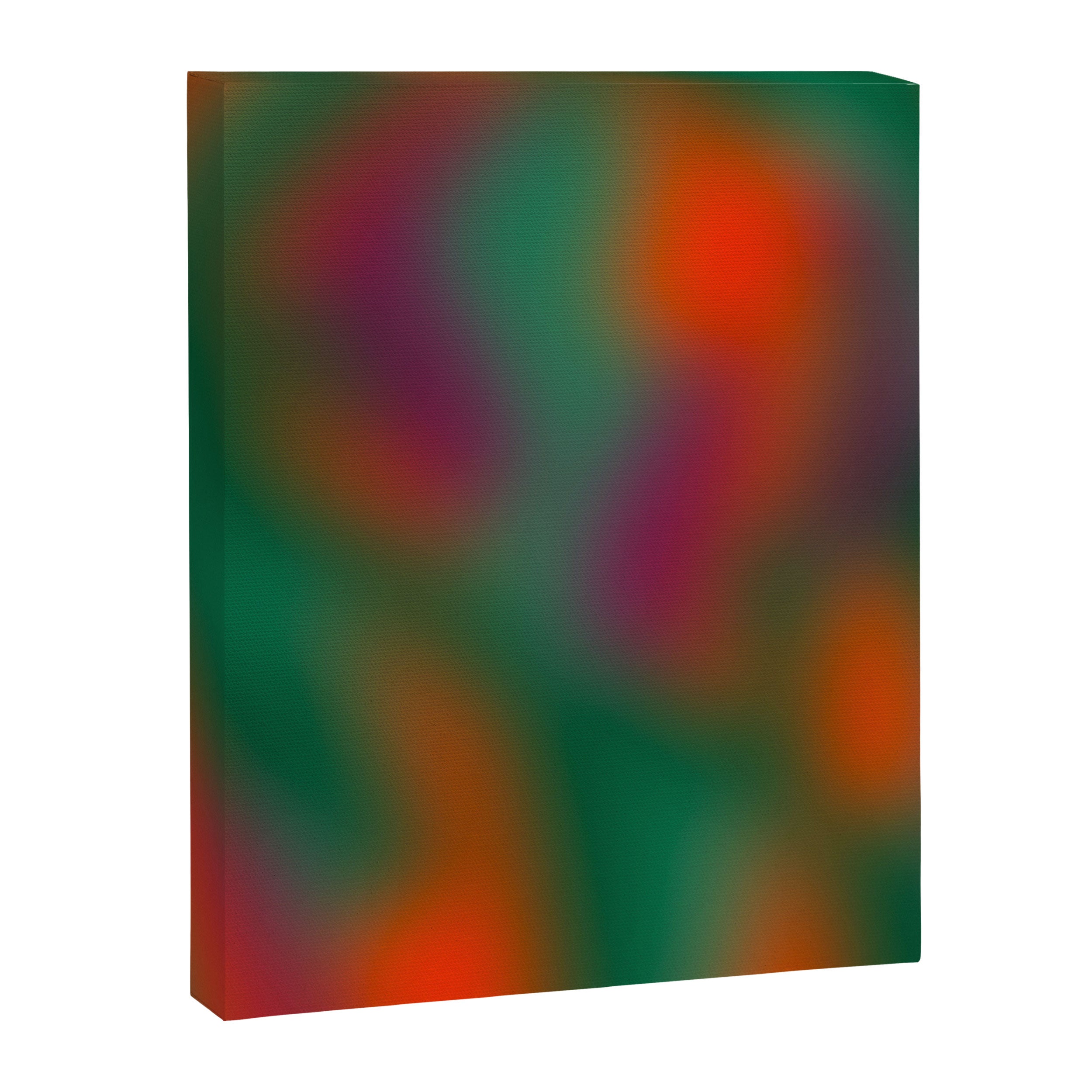 Green and Red Gradient Textured artwork Canvas Print Gallery Image 8