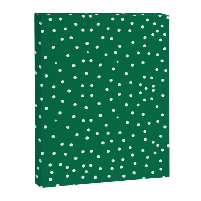 Green dotted pattern  Canvas Print Gallery Image 1