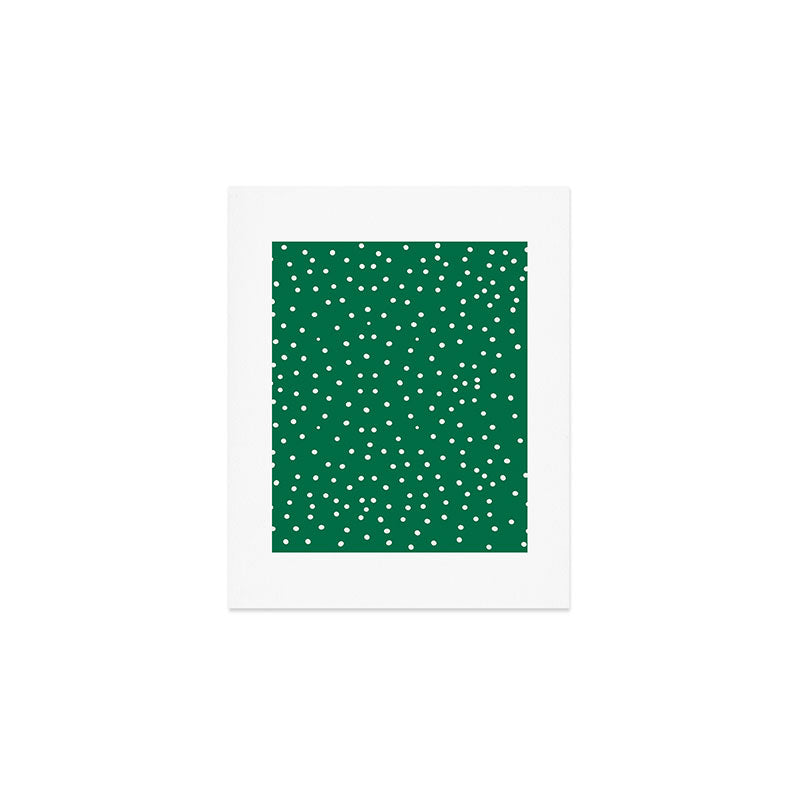 Green dotted pattern  Art Print Gallery Image 1