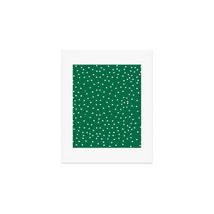 Green dotted pattern  Art Print Gallery Image 1