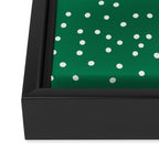 Green dotted pattern  Framed Canvas Print Gallery Image 3
