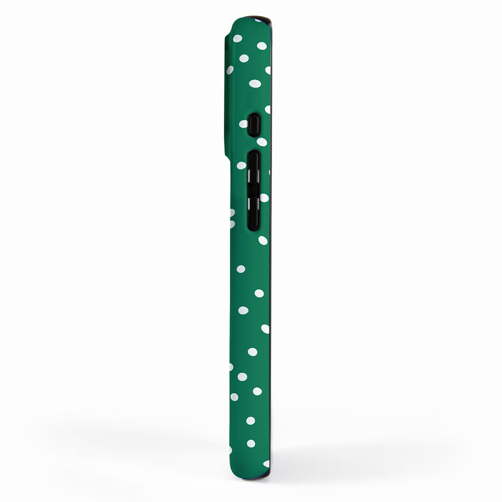 Green dotted pattern  iPhone Case Gallery Image 2