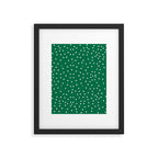 Green dotted pattern  Framed Art Print Gallery Image 6