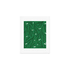 Green leaves pattern Art Print Gallery Image 1