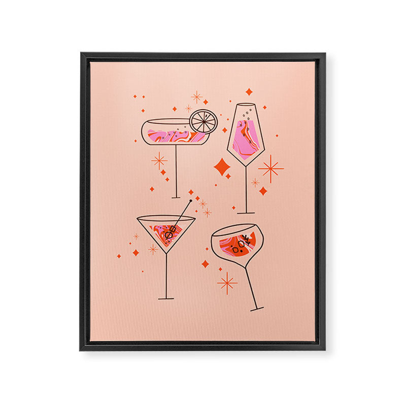 Itâs cocktails time Framed Canvas Print Gallery Image 8