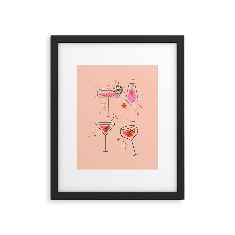 Itâs cocktails time Framed Art Print Gallery Image 6