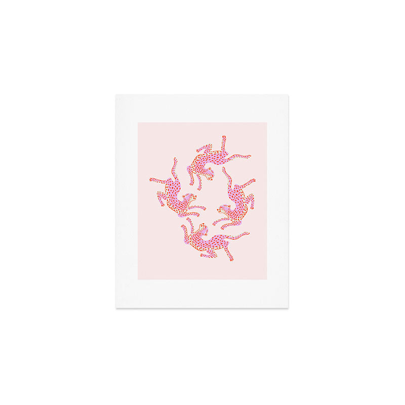 Just pink jungle life Art Print Gallery Image 1
