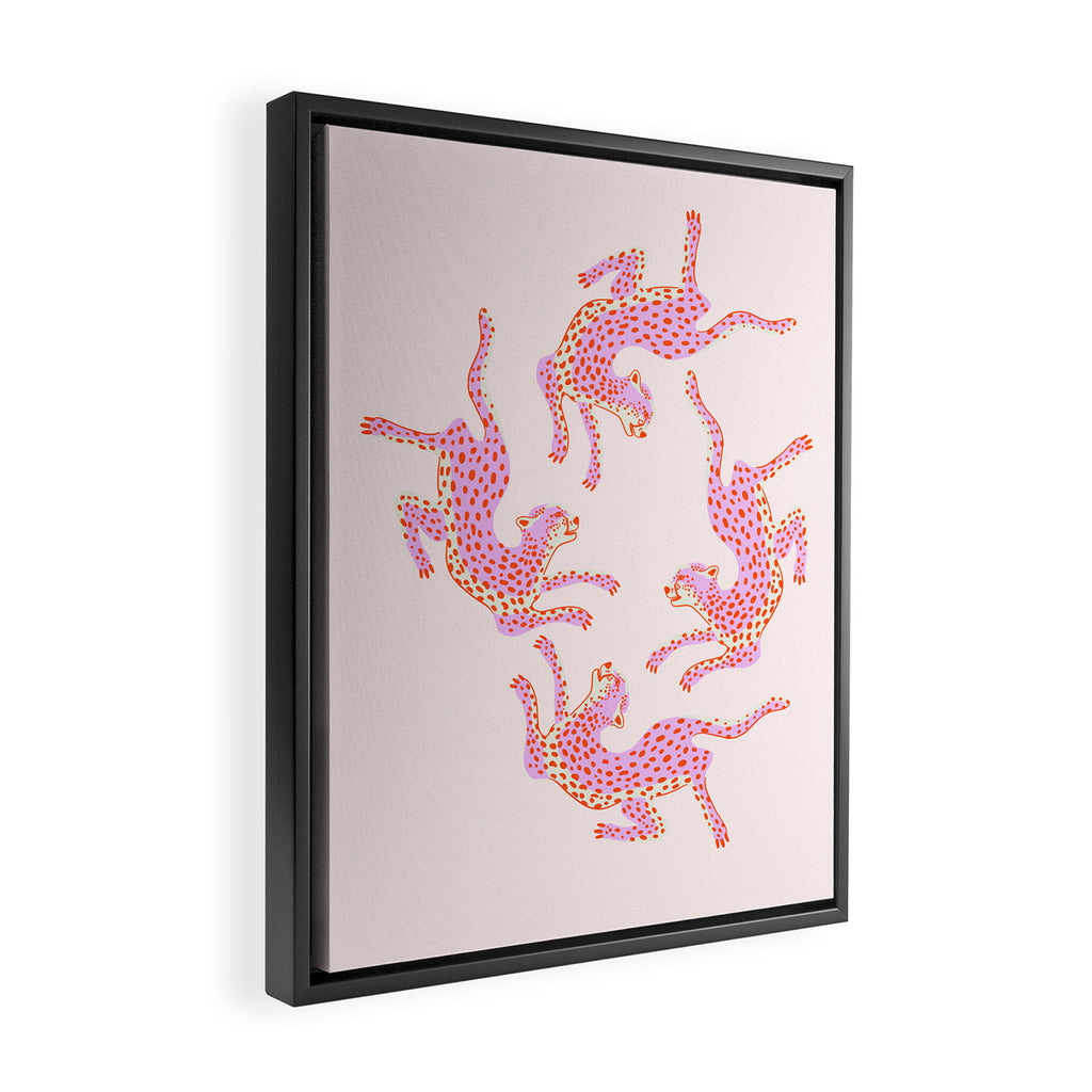 Just pink jungle life Framed Canvas Print Gallery Image 2