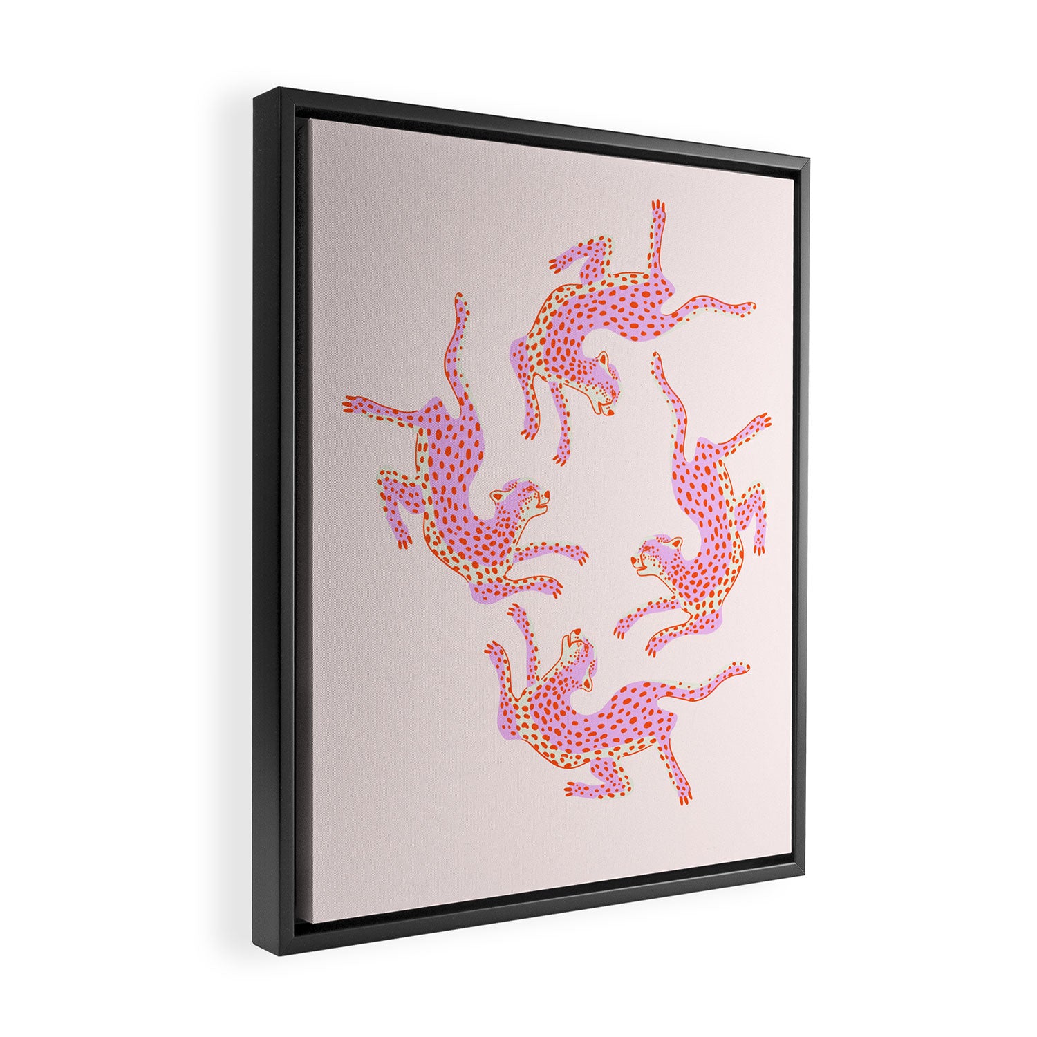 Just pink jungle life Framed Canvas Print Gallery Image 2