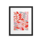 Liquid pinky abstract retro pattern  Framed Art Print Gallery Image 6