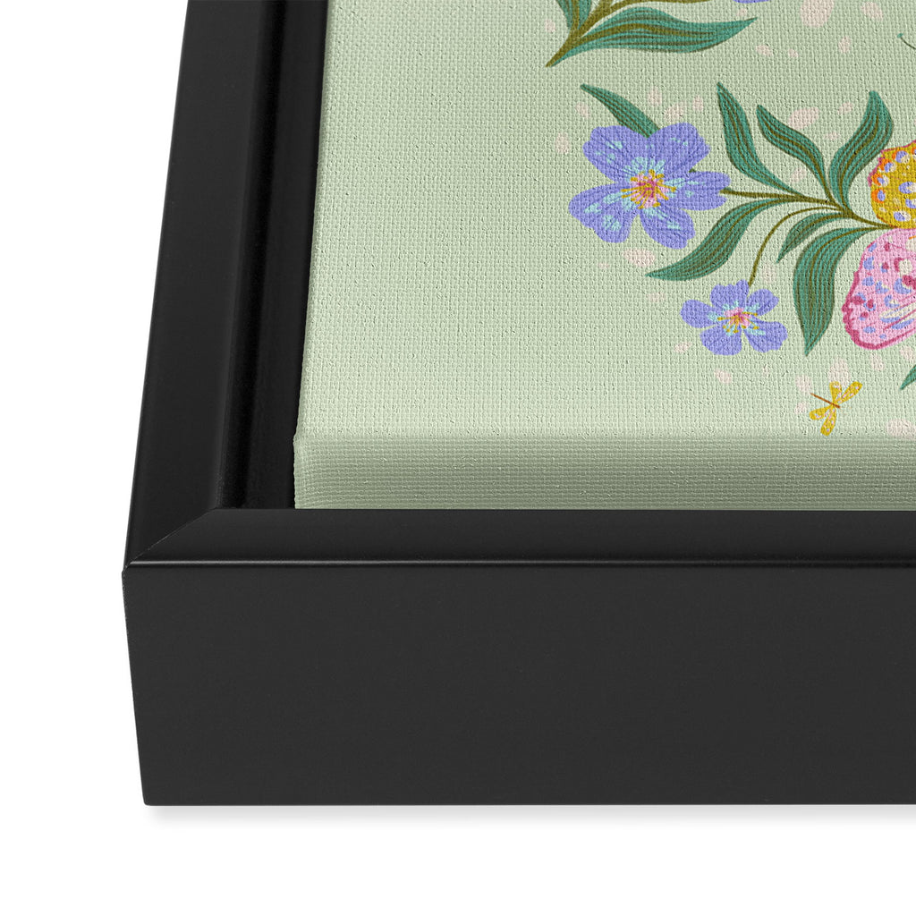 Magical butterflies garden Framed Canvas Print Gallery Image 3