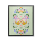 Magical butterflies garden Framed Canvas Print Gallery Image 8