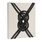 Minimalist Black Knot Abstract on Neutral Background Canvas Print Gallery Image 8