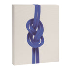 Minimalist Knot Art in Rich Blue Tones Elegant Abstract Illustration Canvas Print Gallery Image 8