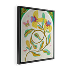 Modern abstract flowers dance Framed Canvas Print Gallery Image 2