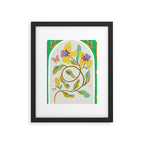 Modern abstract flowers dance Framed Art Print Gallery Image 6