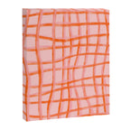 Modern abstract red and pink grids  Canvas Print Gallery Image 8