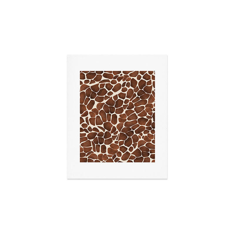Modern giraffe print Art Print Gallery Image 1