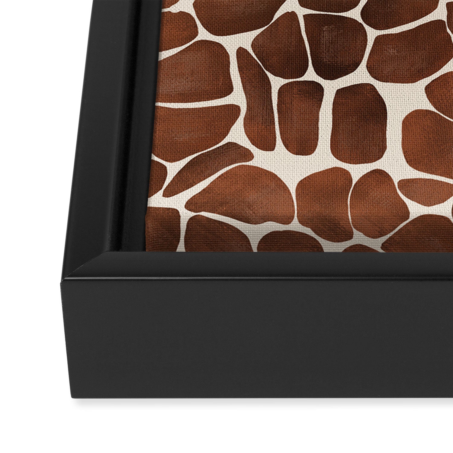 Modern giraffe print Framed Canvas Print Gallery Image 3