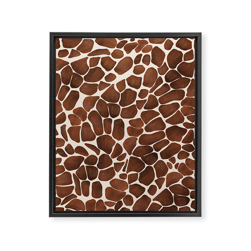 Modern giraffe print Framed Canvas Print Gallery Image 8