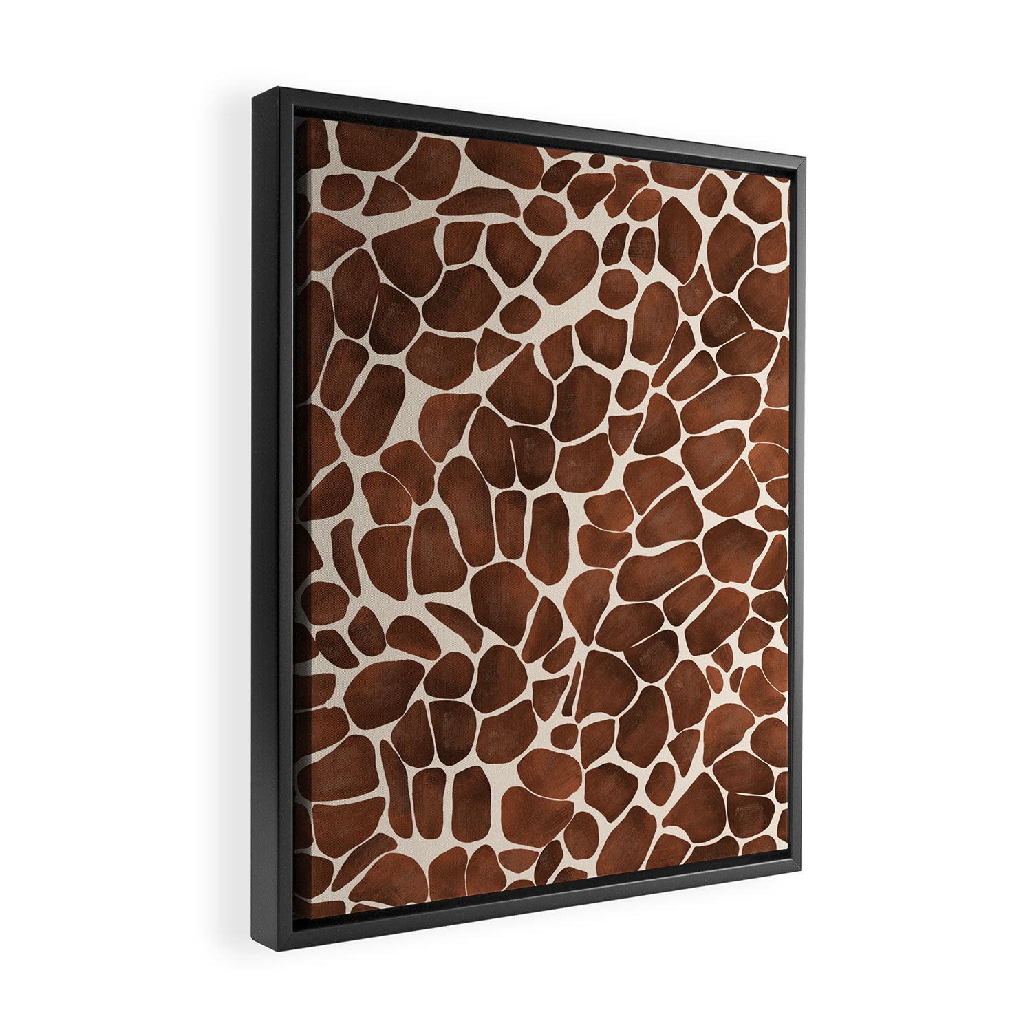 Modern giraffe print Framed Canvas Print Gallery Image 2