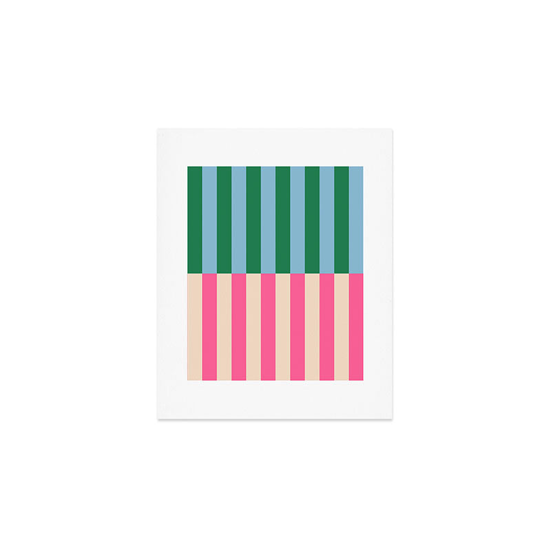 Modern Minimalist Abstract Stripes Art Print Gallery Image 1
