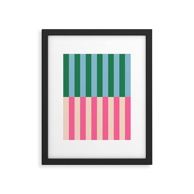 Modern Minimalist Abstract Stripes Framed Art Print Gallery Image 4