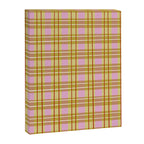 Modern Pastel Plaid Pattern  Soft Pink Olive and Beige Tartan Canvas Print Gallery Image 8