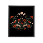 Modern tigers with red poppies Framed Canvas Print Gallery Image 8