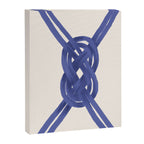 Nautical Knot Art Print  Minimalist Blue Rope Illustration Canvas Print Gallery Image 8