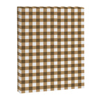Neutral Tan Gingham Checkered Pattern Canvas Print Gallery Image 8