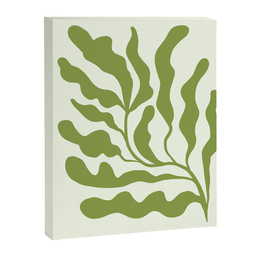 Olive green abstract  plants  Canvas Print Gallery Image 8