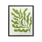 Olive green abstract  plants  Framed Canvas Print Gallery Image 8