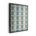 Pansy Diamond Floral Pattern Framed Canvas Print Gallery Image 2