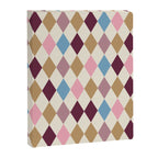 Pastel Retro Harlequin Diamonds Canvas Print Gallery Image 8